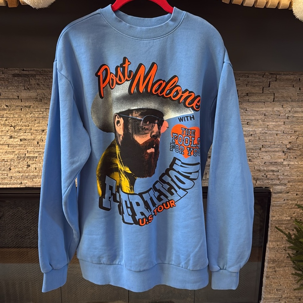 New Official Post Malone F1 Trillion Tour Merch Sweatshirt Size M